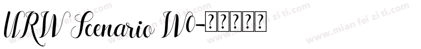 URW Scenario W0字体转换